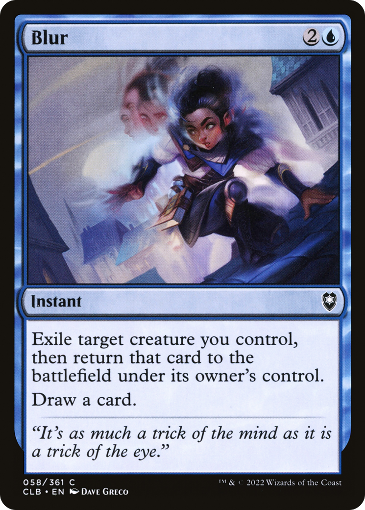 Blur (CLB-058) - Commander Legends : La Bataille pour Baldur's Gate