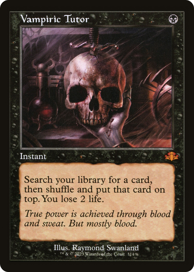 Vampiric Tutor (Retro Frame) (DMR-314) - Dominaria Remastered Foil