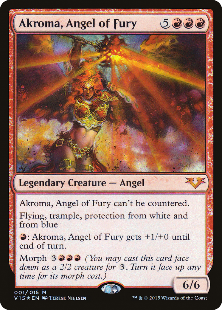 Akroma, Ange de la Fureur (V15-001) - From the Vault : Angels Foil