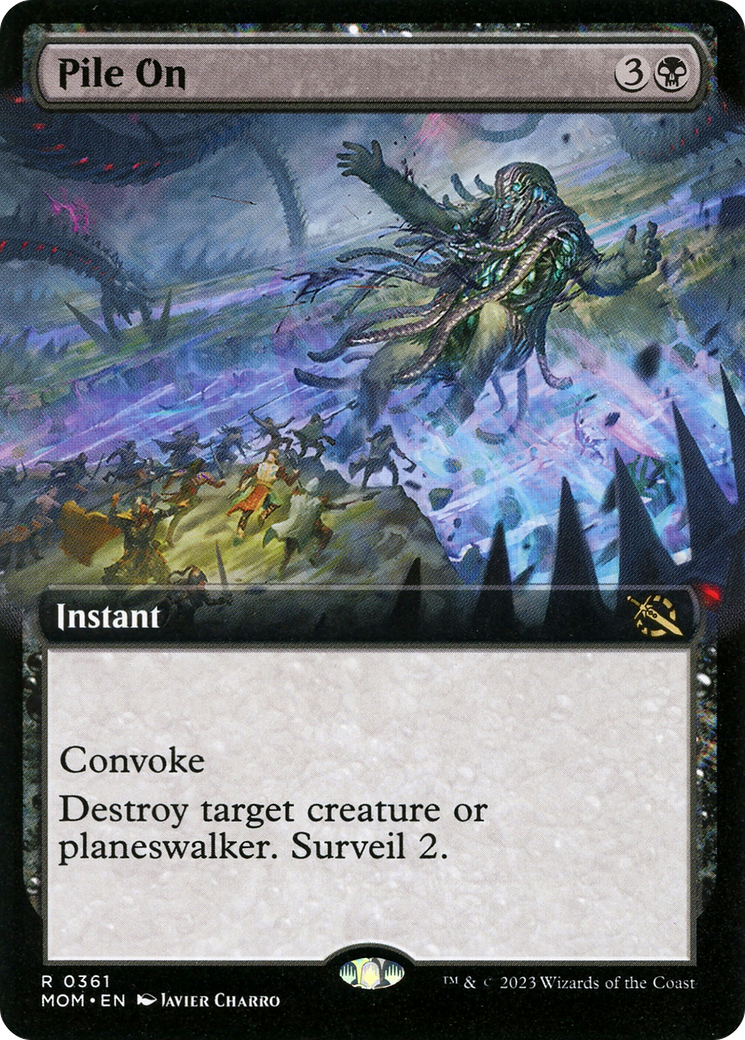 Pile On (MOM-361) - March of the Machine : (Extended Art) Foil