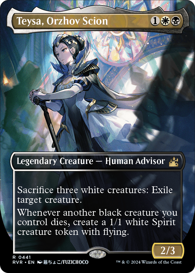 Teysa, descendante d'Orzhov (RVR-441) - Ravnica Remastered (Borderless)