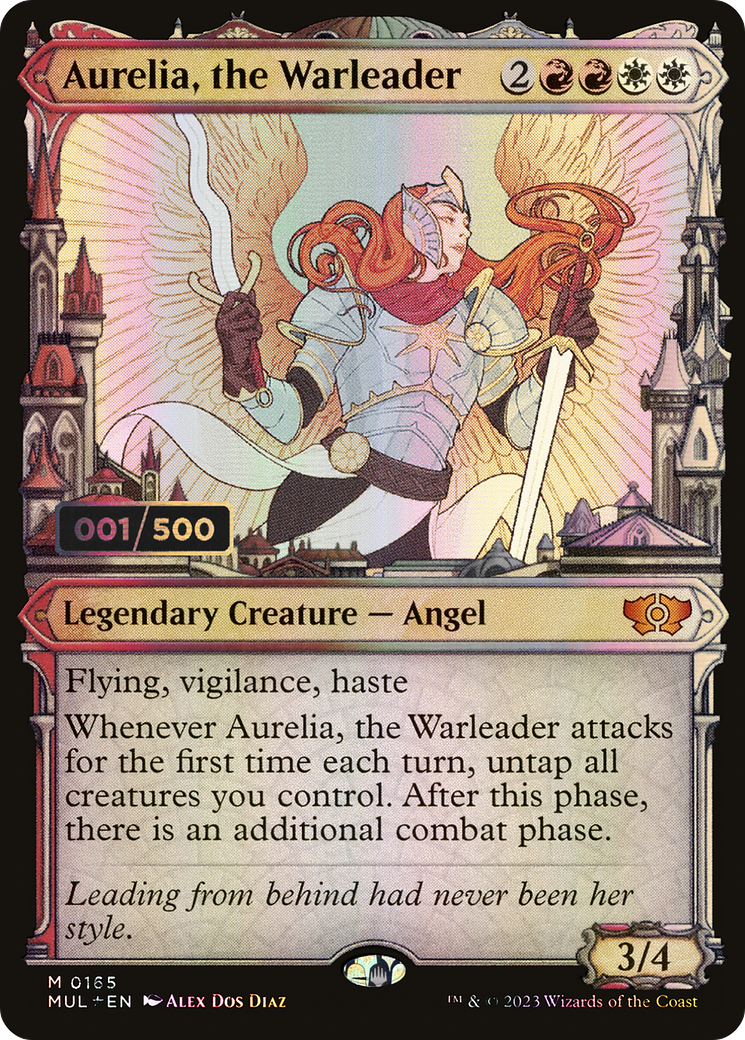 Aurelia, the Warleader (Serial Numbered) (MUL-165) - Multiverse Legends: (Showcase) Foil