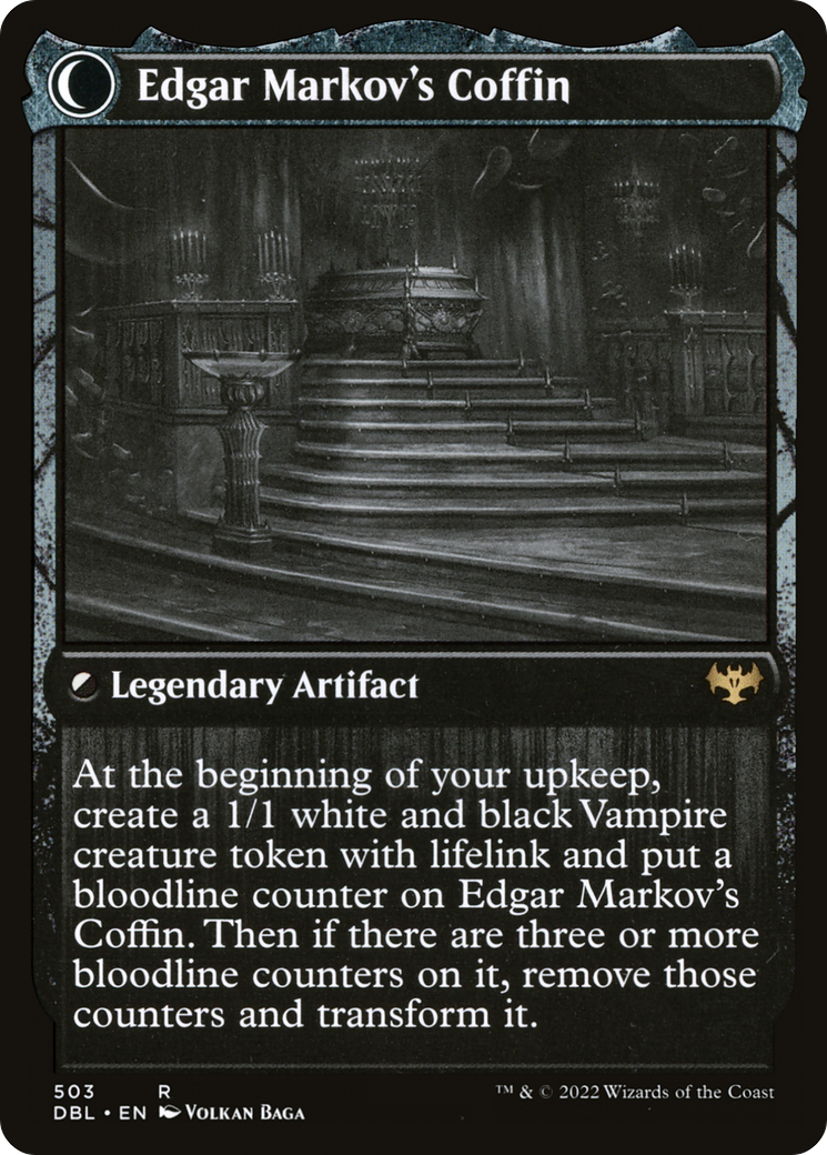 Edgar, le marié enchanté // Le cercueil d'Edgar Markov (DBL-503) - Innistrad : Double fonction : (Transformation double face)
