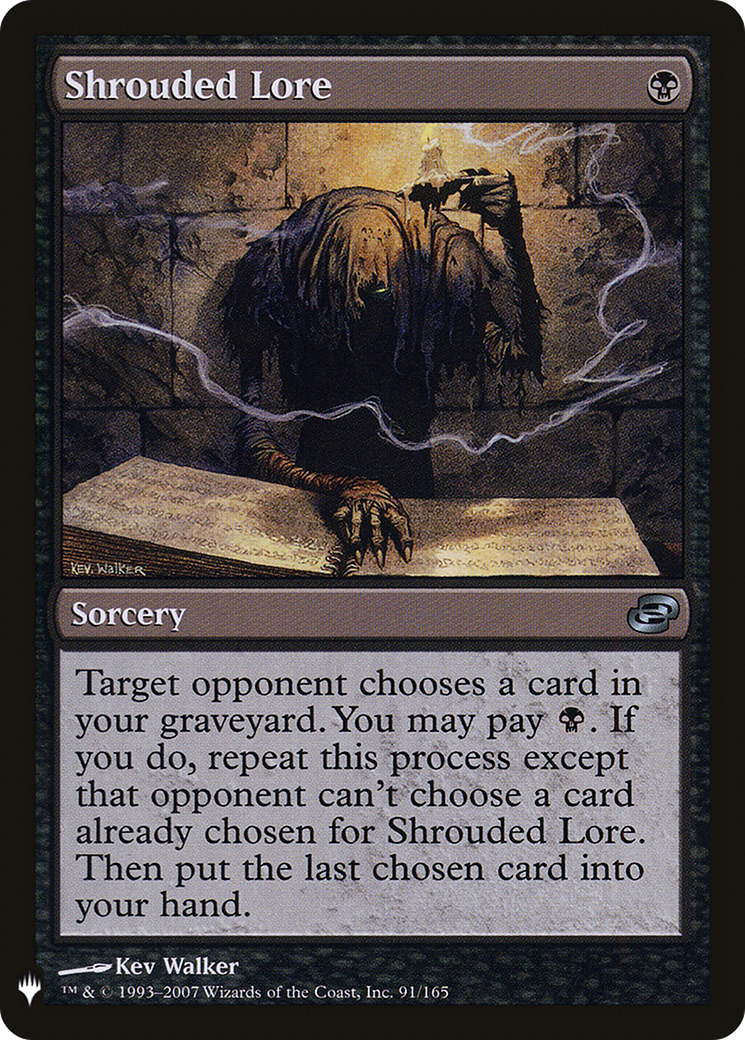 Shrouded Lore (LIST-PLC-91) - The List: (colorshifted)