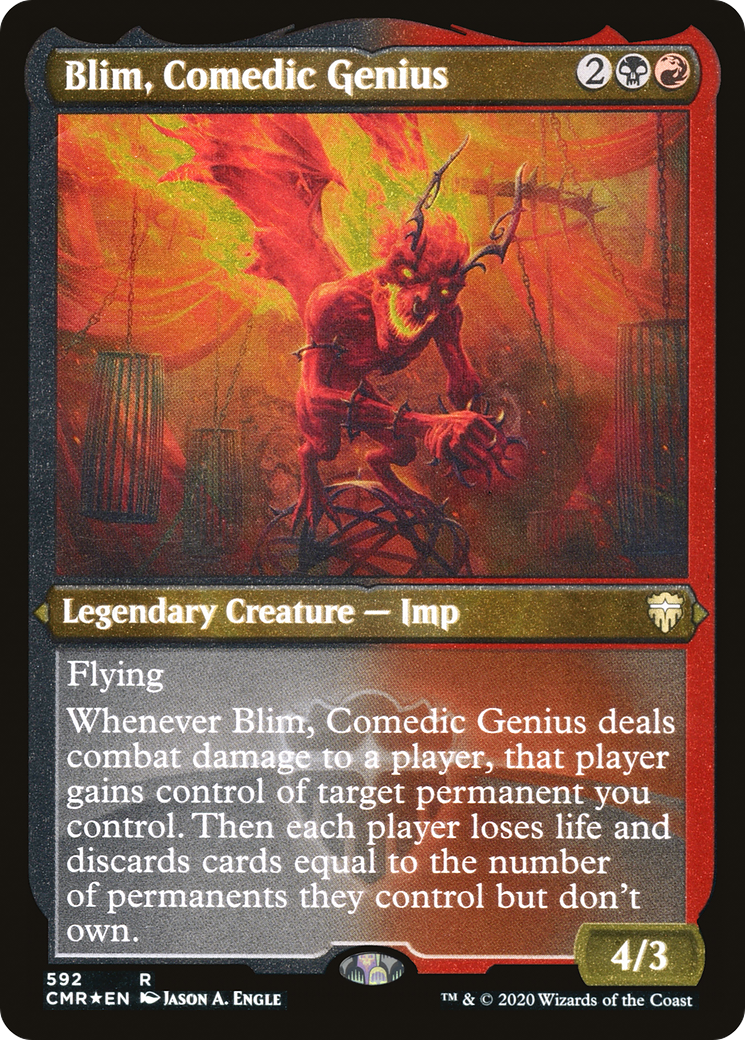 Blim, génie comique (CMR-592) - Commander Legends Etched Foil