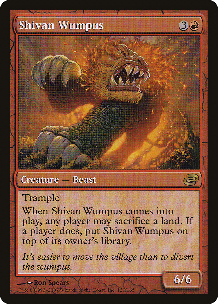 Shivan Wumpus (PLC-121) - Chaos planaire : (couleur décalée)