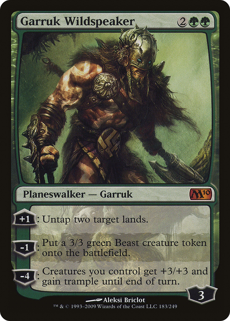 Garruk Wildspeaker (M10-183) - Feuille Magic 2010