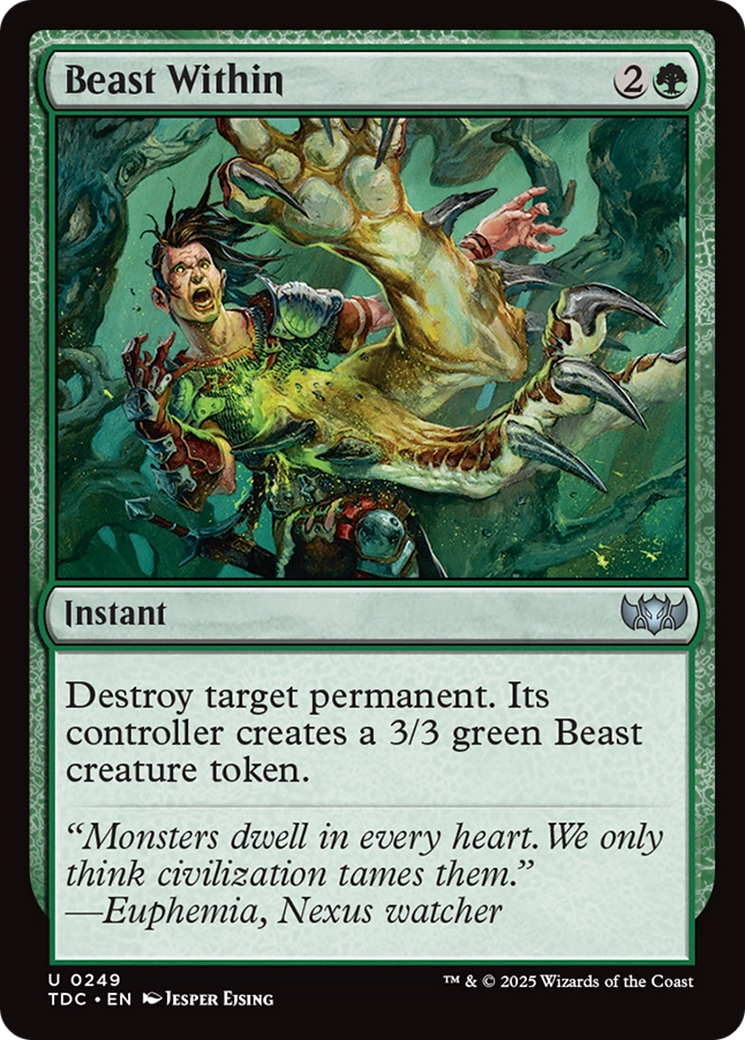 Beast Within (TDC-249) - Commander: Tarkir: Dragonstorm