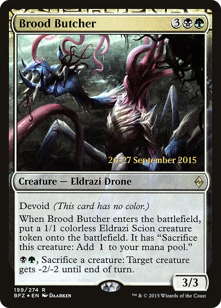 Brood Butcher (PBFZ-199S) - Promotions de Bataille pour Zendikar : (dépourvu) Foil