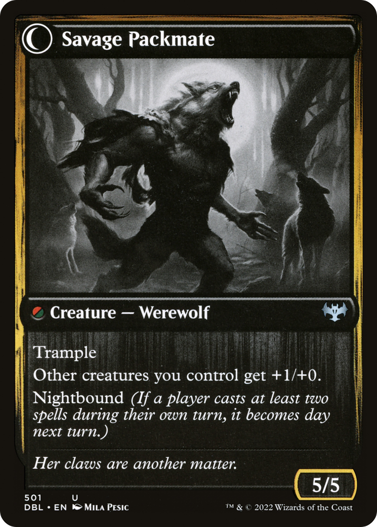 Child of the Pack (DBL-501) - Innistrad: Double Feature: (Double Faced Transform)