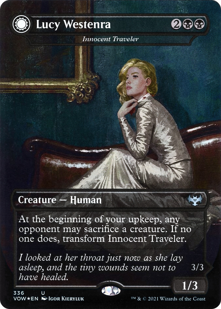 Voyageur innocent // Envahisseur malveillant (VOW-336) - Innistrad : Crimson Vow : (Transformation double face) (Sans bordure) Foil
