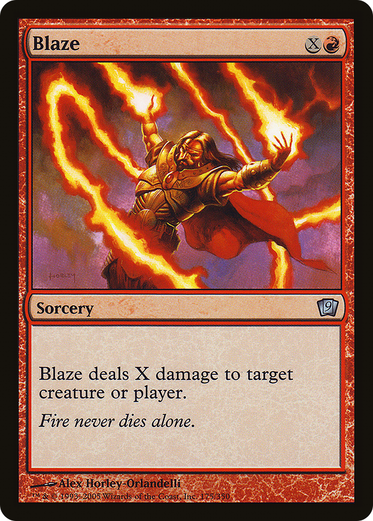 Blaze (9ED-175★) - Ninth Edition Foil