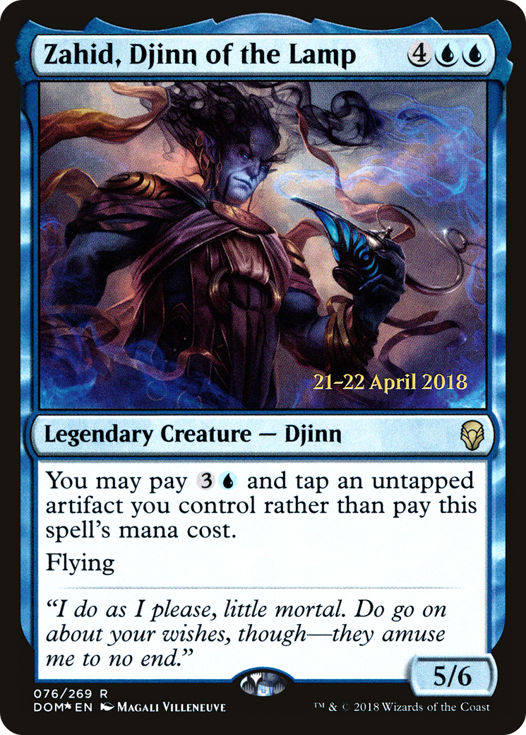 Zahid, Djinn de la Lampe (PDOM-76S) - Dominaria Promos Foil