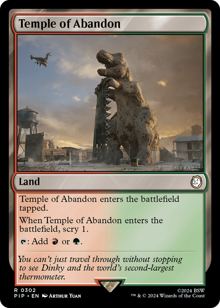 Temple de l'Abandon (PIP-302) - Fallout Foil