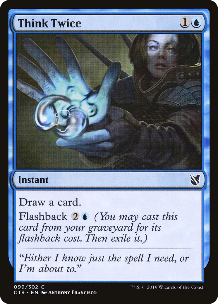 Réfléchissez à deux fois (C19-099) - Commander 2019