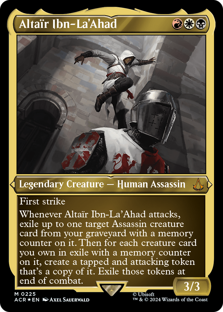 Altaïr Ibn-La'Ahad (ACR-225) - Feuille gravée Assassin's Creed