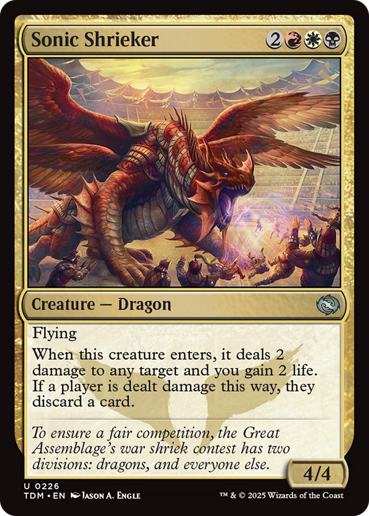 Sonic Shrieker (TDM-226) - Tarkir : Dragonstorm Foil
