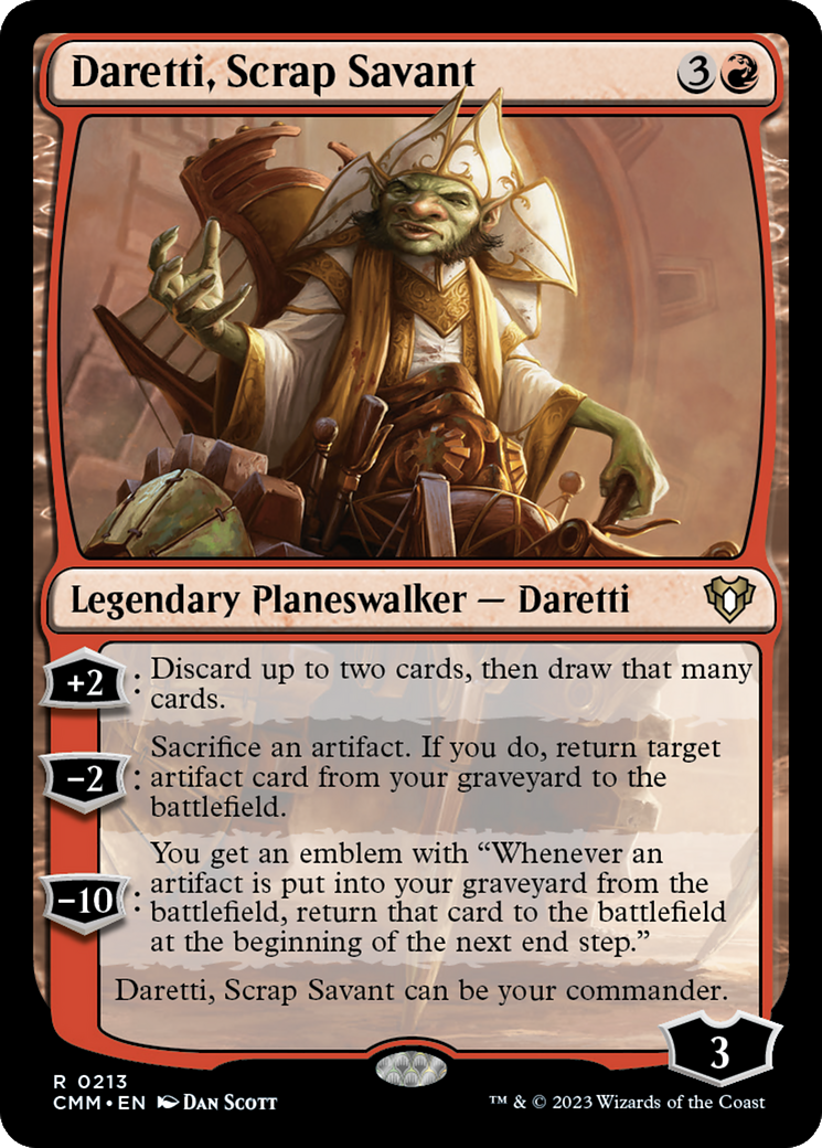 Daretti, Scrap Savant (CMM-213) - Commander Masters Foil