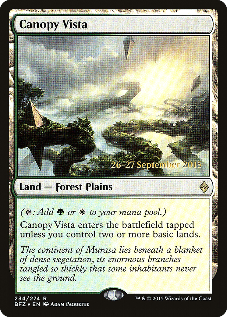 Canopy Vista (PBFZ-234S) - Promotions Battle for Zendikar