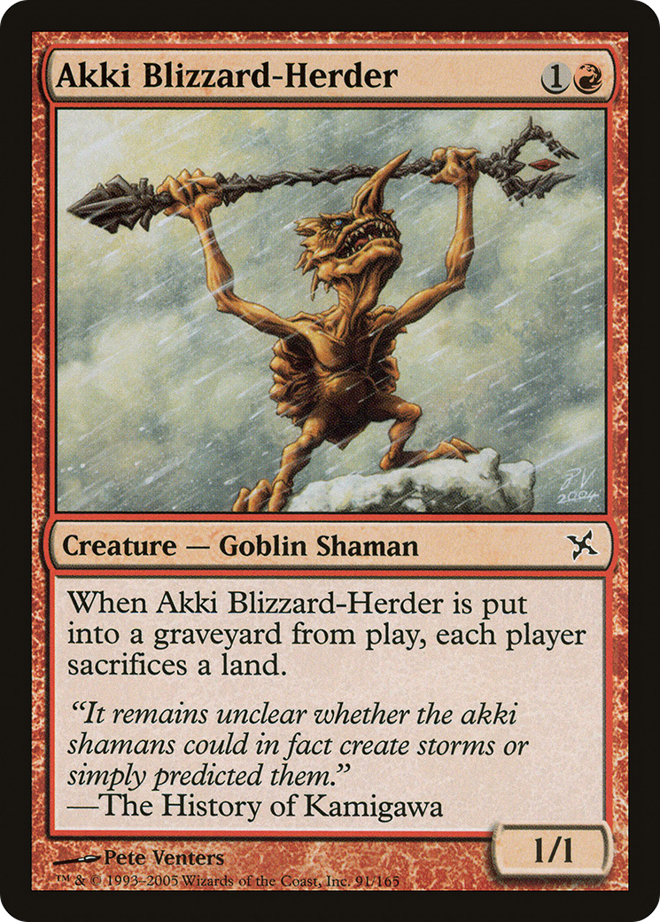 Akki Blizzard-Herder (BOK-091) - Traîtres de Kamigawa Foil
