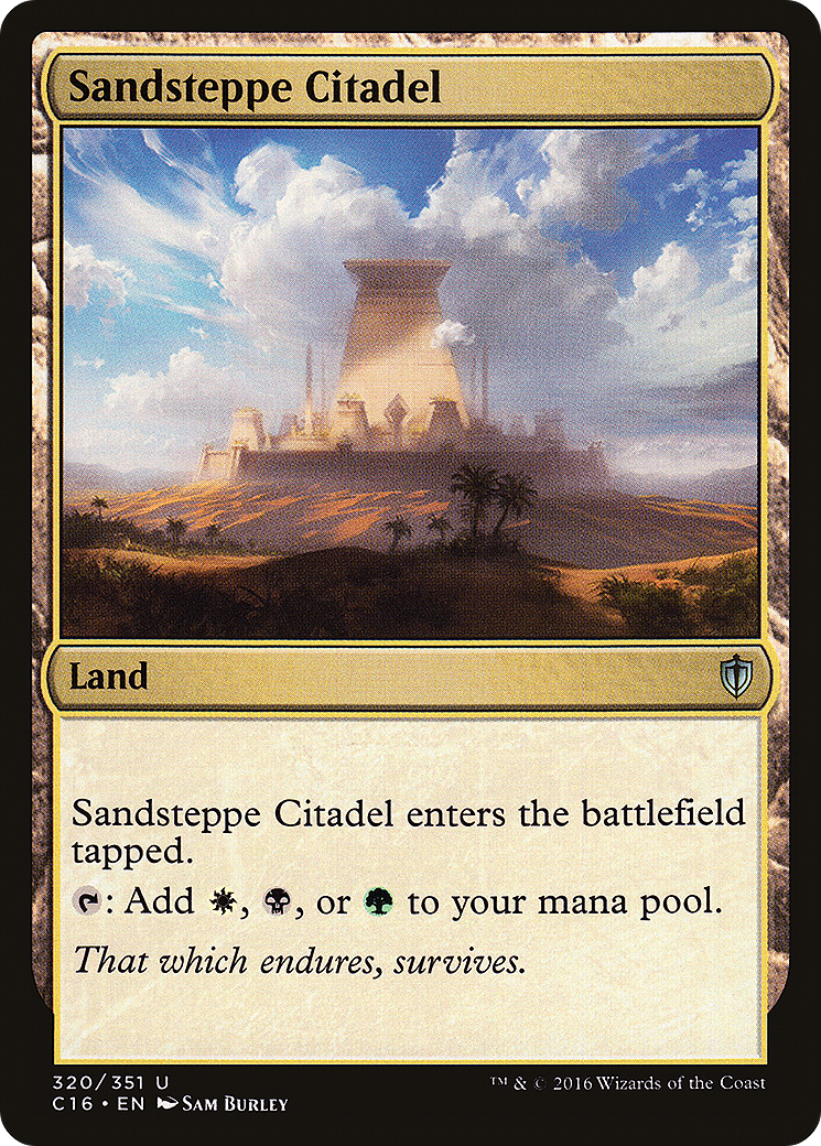 Citadelle de la steppe de sable (C16-320) - Commander 2016