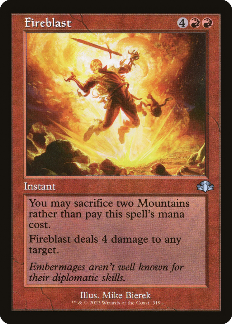 Fireblast (Retro Frame) (DMR-319) - Dominaria Remastered Foil