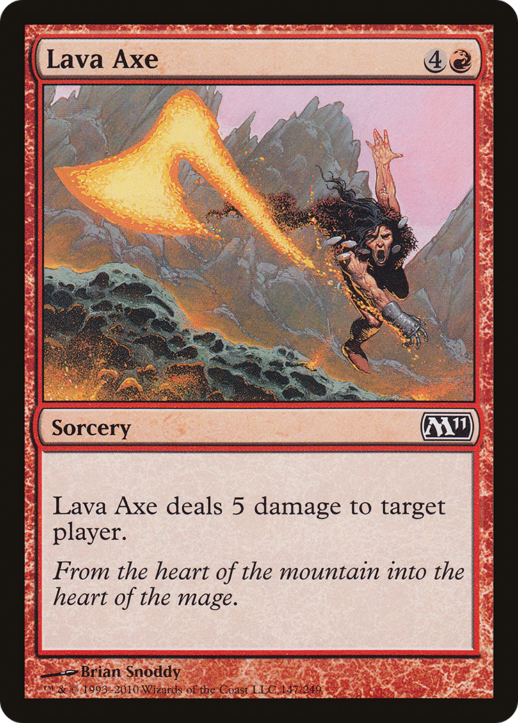 Hache de lave (M11-147) - Feuille Magic 2011
