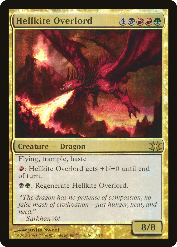 Hellkite Overlord (DRB-008) - From the Vault : Dragons Foil