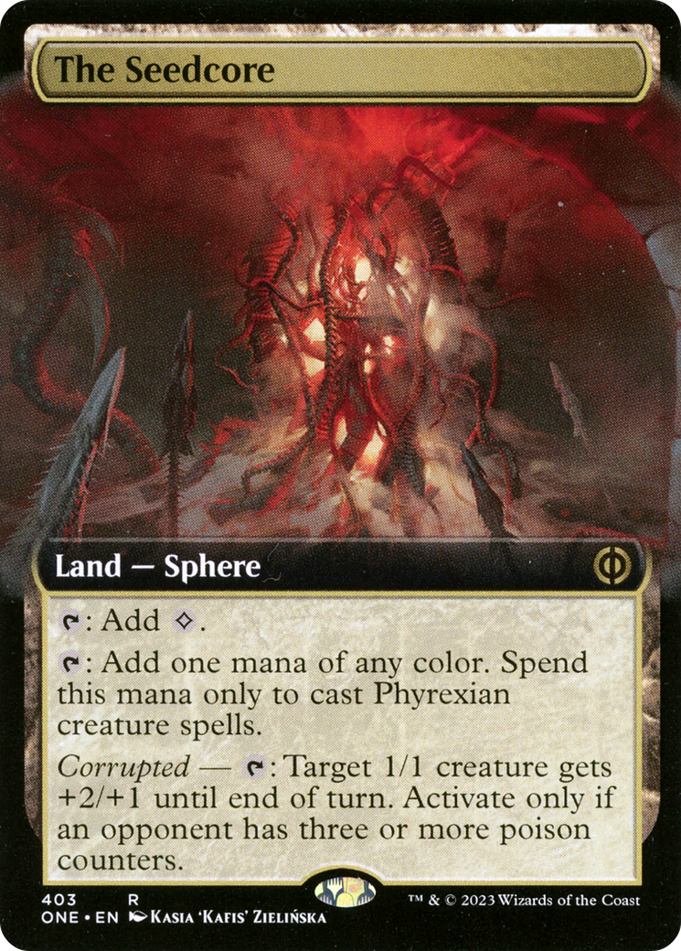 The Seedcore (Extended Art) (ONE-403) - Phyrexia: All Will Be One: (Extended Art) Foil