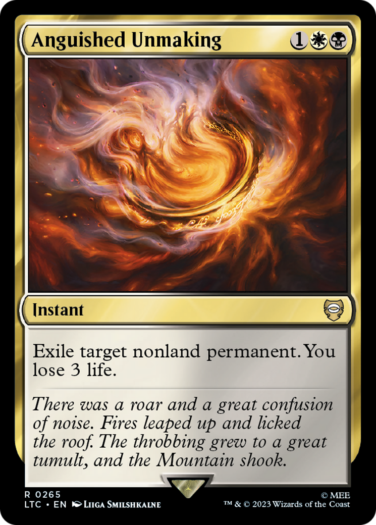 Anguished Unmaking (LTC-265) - Tales of Middle-earth Commander