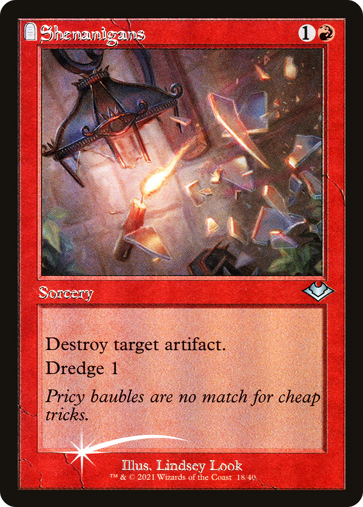 Shenanigans (H1R-018) - Modern Horizons 1 Timeshifts : (pierre tombale) Feuille gravée