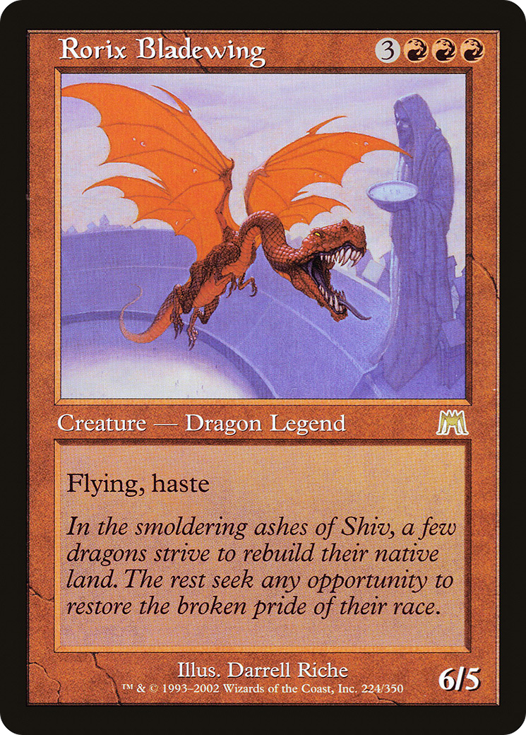Rorix Bladewing (ONS-224) - Onslaught Foil