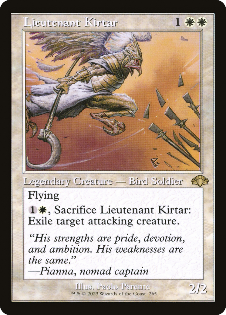 Lieutenant Kirtar (Retro Frame) (DMR-265) - Dominaria Remastered