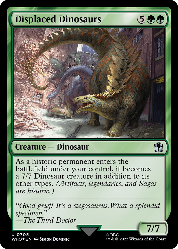 Dinosaures déplacés (OMS-705) - Doctor Who Foil