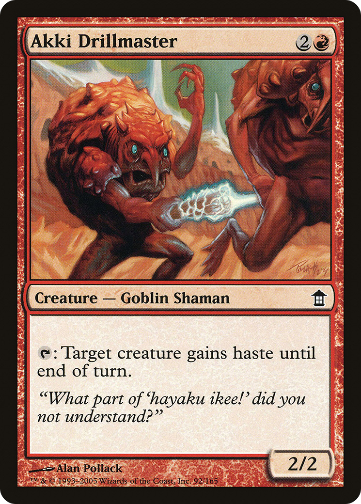 Akki Drillmaster (SOK-092) - Sauveurs de Kamigawa