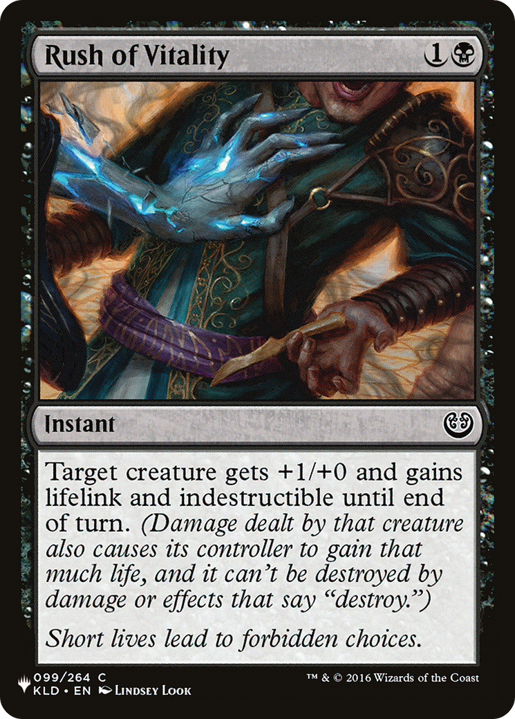 Rush of Vitality (LIST-KLD-99) - The List