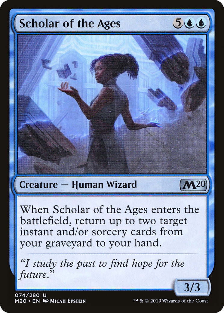 Scholar of the Ages (M20-074) - Core Set 2020 Foil