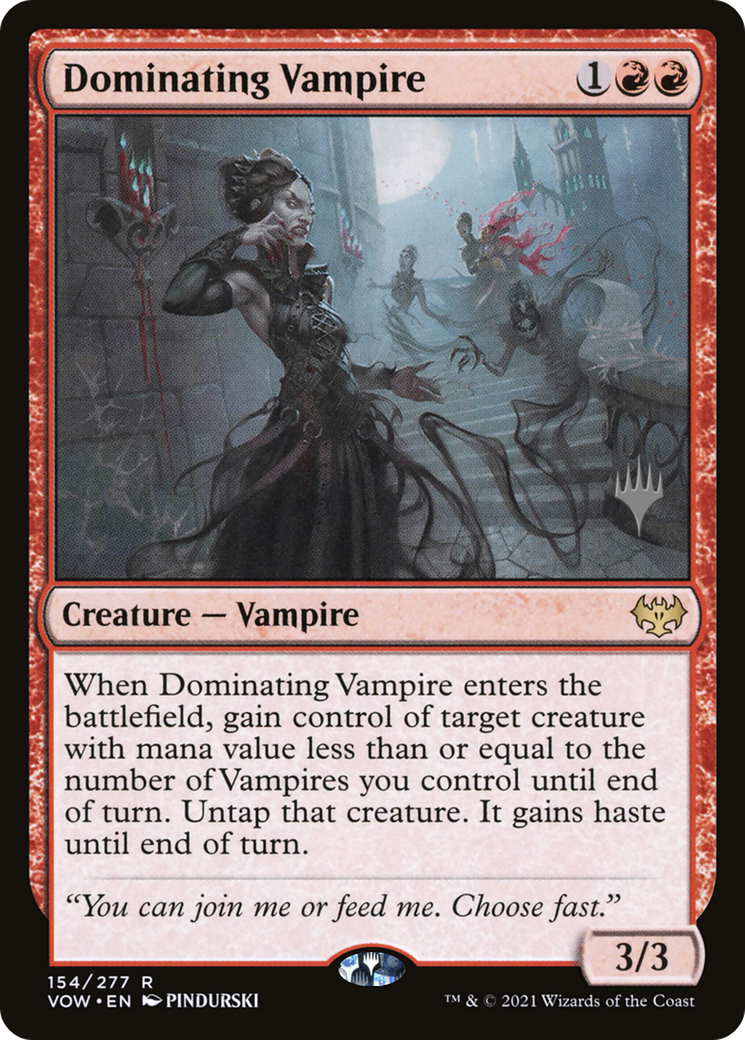 Vampire Dominateur (PVOW-154P) - Promotions Innistrad : Crimson Vow