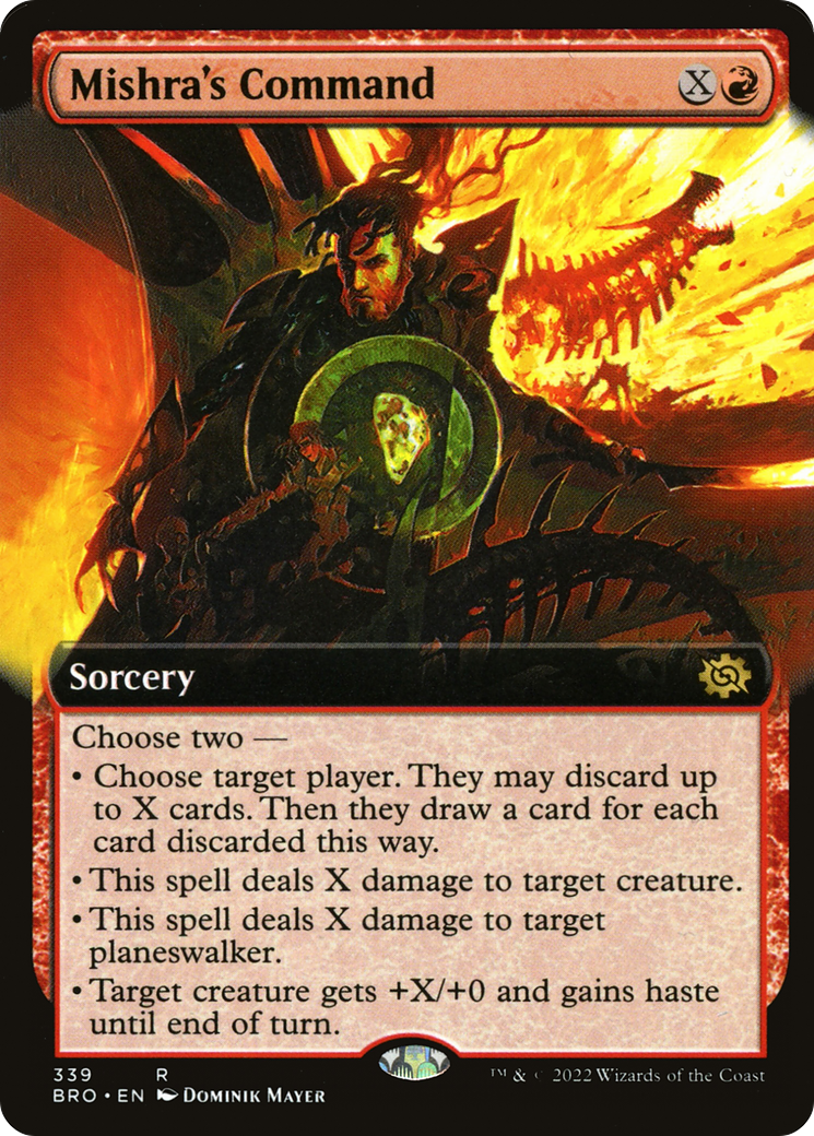 Mishra's Command (Extended Art) (BRO-339) - The Brothers' War: (Extended Art) Foil