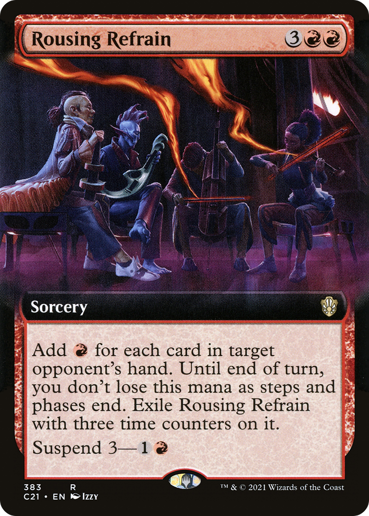 Rousing Refrain (Extended Art) (C21-383) - Commander 2021: (Extended Art)