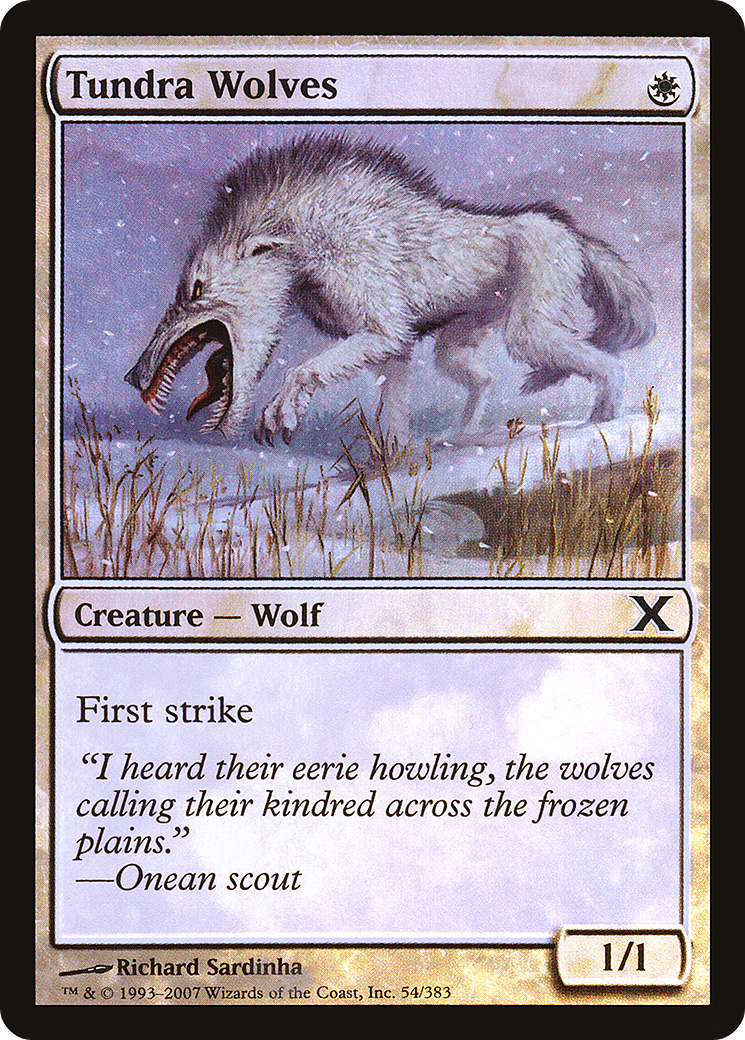 Tundra Wolves (10E-54★) - Tenth Edition Foil