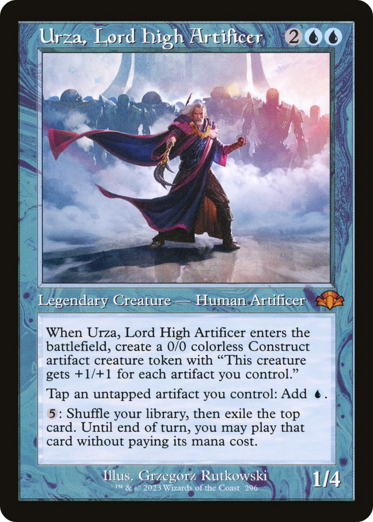 Urza, Lord High Artificer (Retro Frame) (DMR-296) - Dominaria Remastered