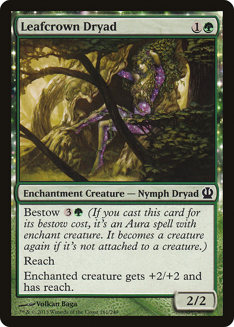 Dryade à couronne de feuilles (THS-161) - Theros : (enchantement) Foil