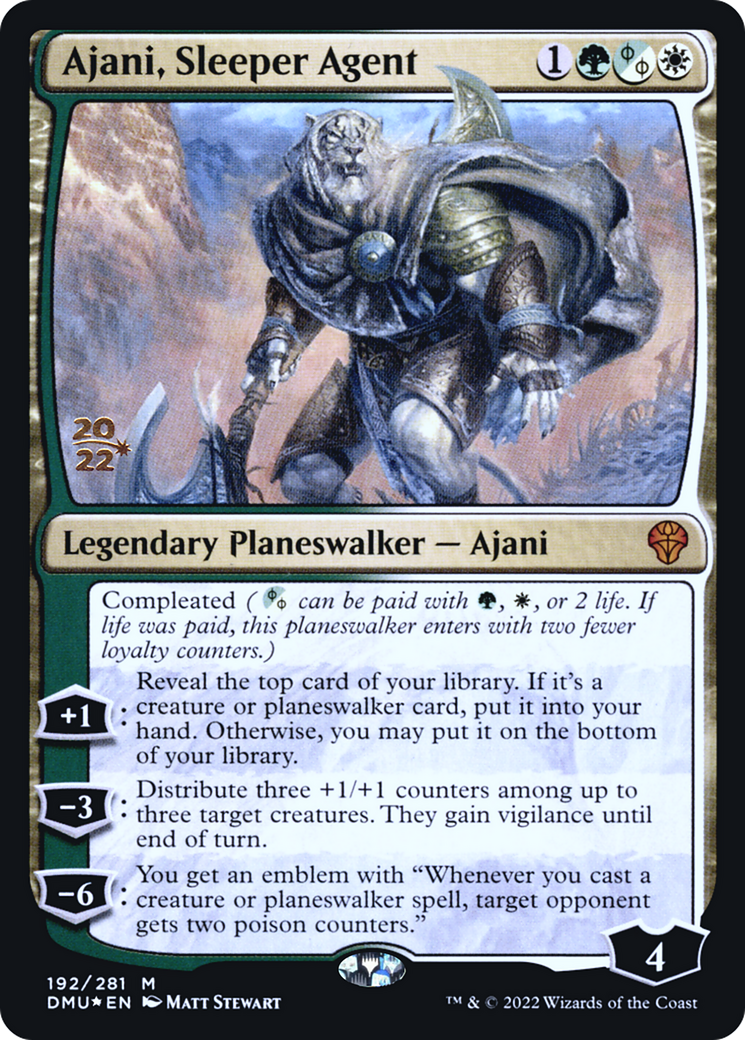 Ajani, agent dormant (PDMU-192S) - Dominaria United Promos Foil