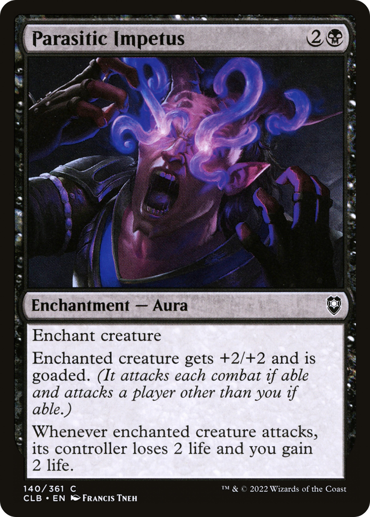 Parasitic Impetus (CLB-140) - Commander Legends: Battle for Baldur's Gate Foil