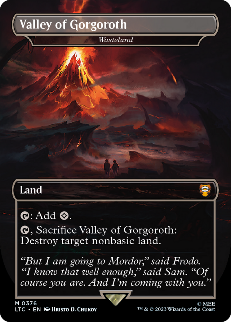 Valley of Gorgoroth - Wasteland (LTC-376) - Tales of Middle-earth Commander / Valley of Gorgoroth (Borderless)