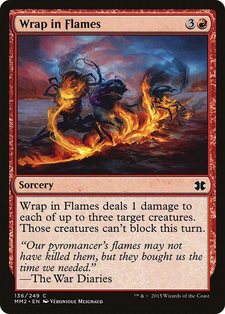 Wrap in Flames (MM2-136) - Modern Masters 2015 Foil