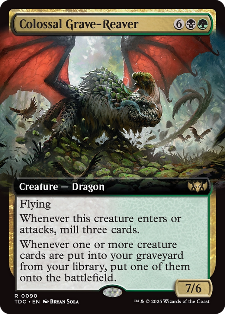 Colossal Grave-Reaver (TDC-090) - Commander: Tarkir: Dragonstorm: (Extended Art)
