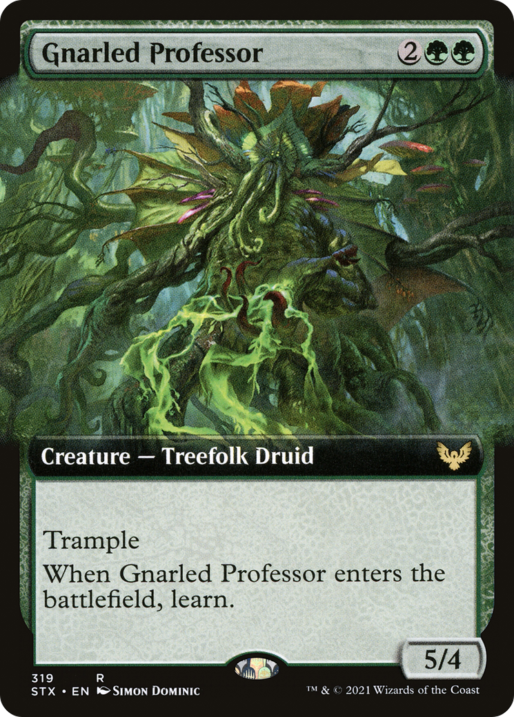Gnarled Professor (Extended Art) (STX-319) - Strixhaven: School of Mages: (Extended Art) Foil