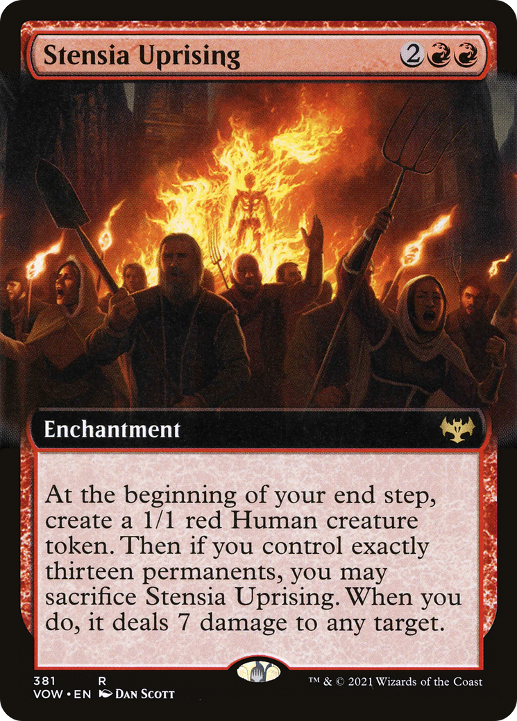 Stensia Uprising (Extended Art) (VOW-381) - Innistrad: Crimson Vow: (Extended Art)